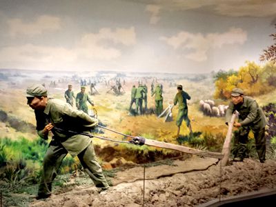 場(chǎng)景復原——軍墾第一犁